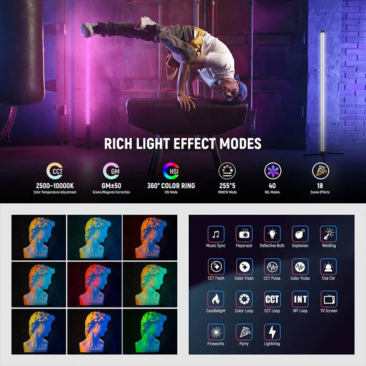 Tube Light NEEWER TL90C 30W RGB with APP/2.4G/DMX Control