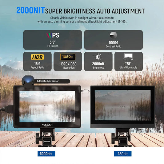 Monitor NEEWER F500 PRO 5.5 INCH CAMERA FIELD TOUCH SCREEN