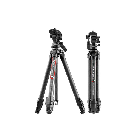 Tripod Coman Light H Portable Carbon Fiber Travel