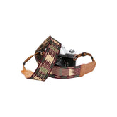 Padwa Lifestyle Vintage Camera Strap - 2" Wide Woven Embroidered Floral Pattern Shoulder Neck