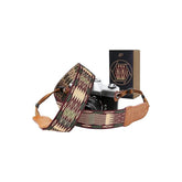 Padwa Lifestyle Vintage Camera Strap - 2" Wide Woven Embroidered Floral Pattern Shoulder Neck