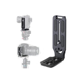 Jognee Quick Release L Mount, DSLR Camera Mount L-Bracket Vertical with Quick Release Plate, Camera Holder, 1/4 Inch Screw Arca Swiss for Manfrotto DJIv