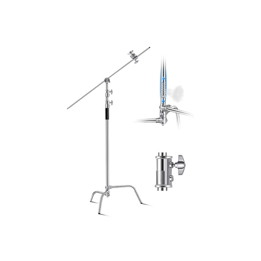 Boom Arm C Stand with Max Height 10.83 ft/330 cm (8.6kg)