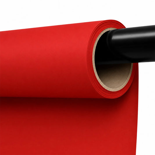 Red Paper Roll Photography Studio Backdrop Full Length