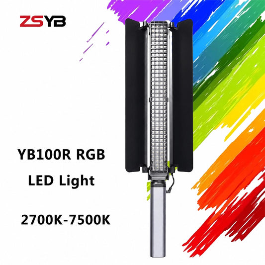 Photography lighting ZSYB YB100R RGB handheld Bandoor 2700K-7500K Video Studio Light