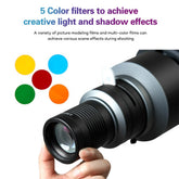 Lighting effect ZSYB YG80 Professional Gobo Proiector 5 Color Photography Photo Studio Accessories Snoot
