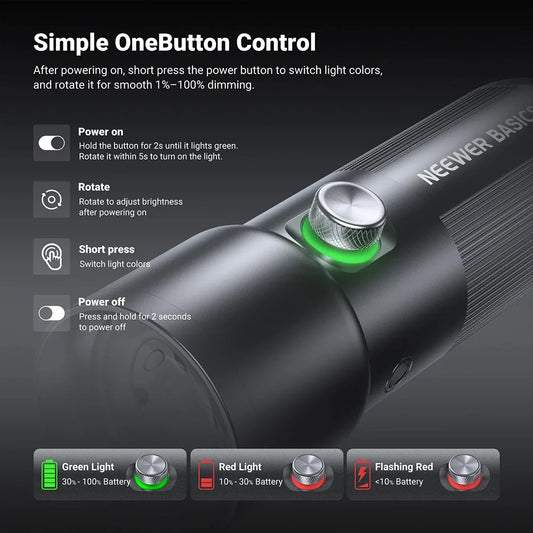 Flashlight NEEWER BASICS FL10 Portable Photography