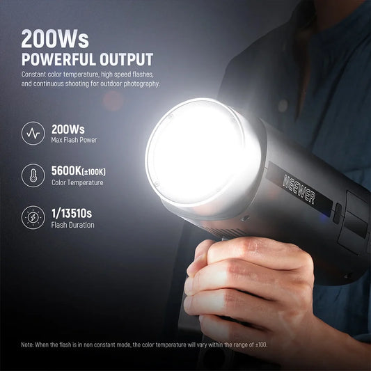 Outdoor Flash NEEWER Q200 200Ws 2.4G with App Control