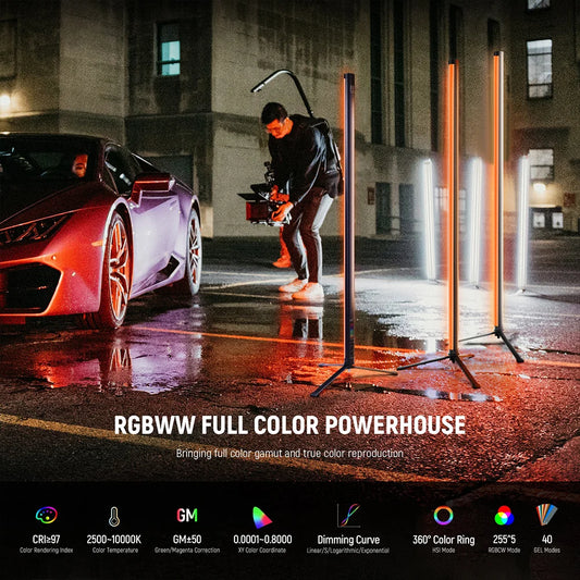 Tube Light NEEWER TL120C 42W RGB with APP/2.4G/DMX Control