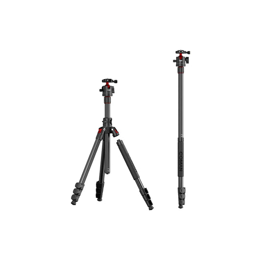 Monopod COMAN KX3939Mini A32 Multi-Functional Horizontal Tripod & with Fluid Head & 360°