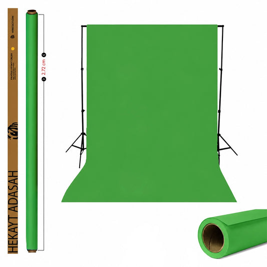 Green Paper Roll Photography Studio Backdrop Full Length (2.7 x 10M)