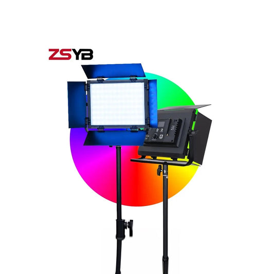 Photography lighting  ZSYB YB-500C 50W RGB Flat Panel Light Lamp APP Control Colorful