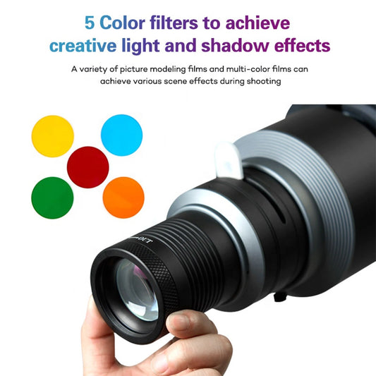 Lighting effect  ZSYB YG80 Professional Gobo Proiector 5 Color Photography Photo Studio Accessories Snoot
